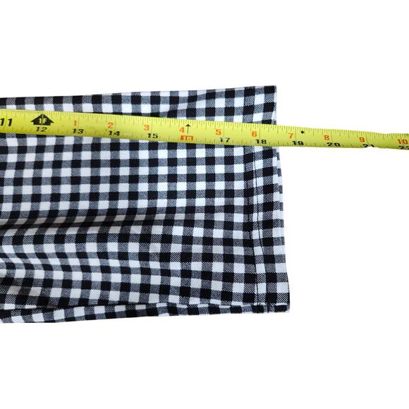 VF Emage Grunge Black White Gingham Plaid Colorblock Midi Dress Plus Size 22 - Picture 5 of 8